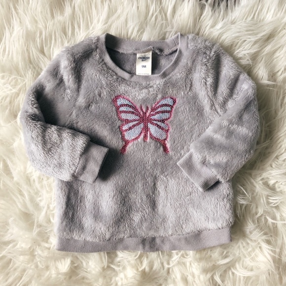 OshKosh B'gosh Other - Cozy Sequin Butterfly Sweater